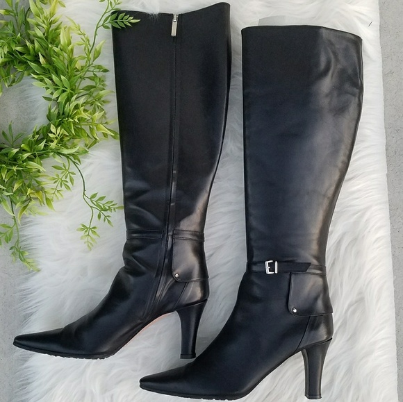 Adrienne Vittadini Shoes - Adrienne Vittadini Italy black tall leather boot